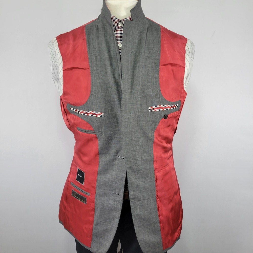 Suitsupply SIENNA Vitale Barberis Men's Sport Coat Blazer Two Button Gray 42L‎ - Picture 15 of 16